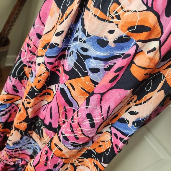 Tommy Hilfiger Pink and Orange Midi Dress - Picture 4 of 8